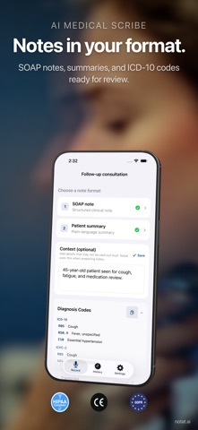Notat AI - Clinical Assistant screenshot