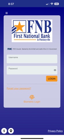 FNB Pville Mobile App app screenshot