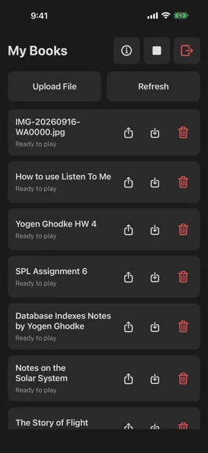 ListenToMe: PDF to Audiobook screenshot 1