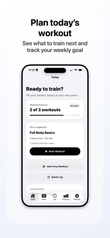 Workout Vault iPhone screenshot
