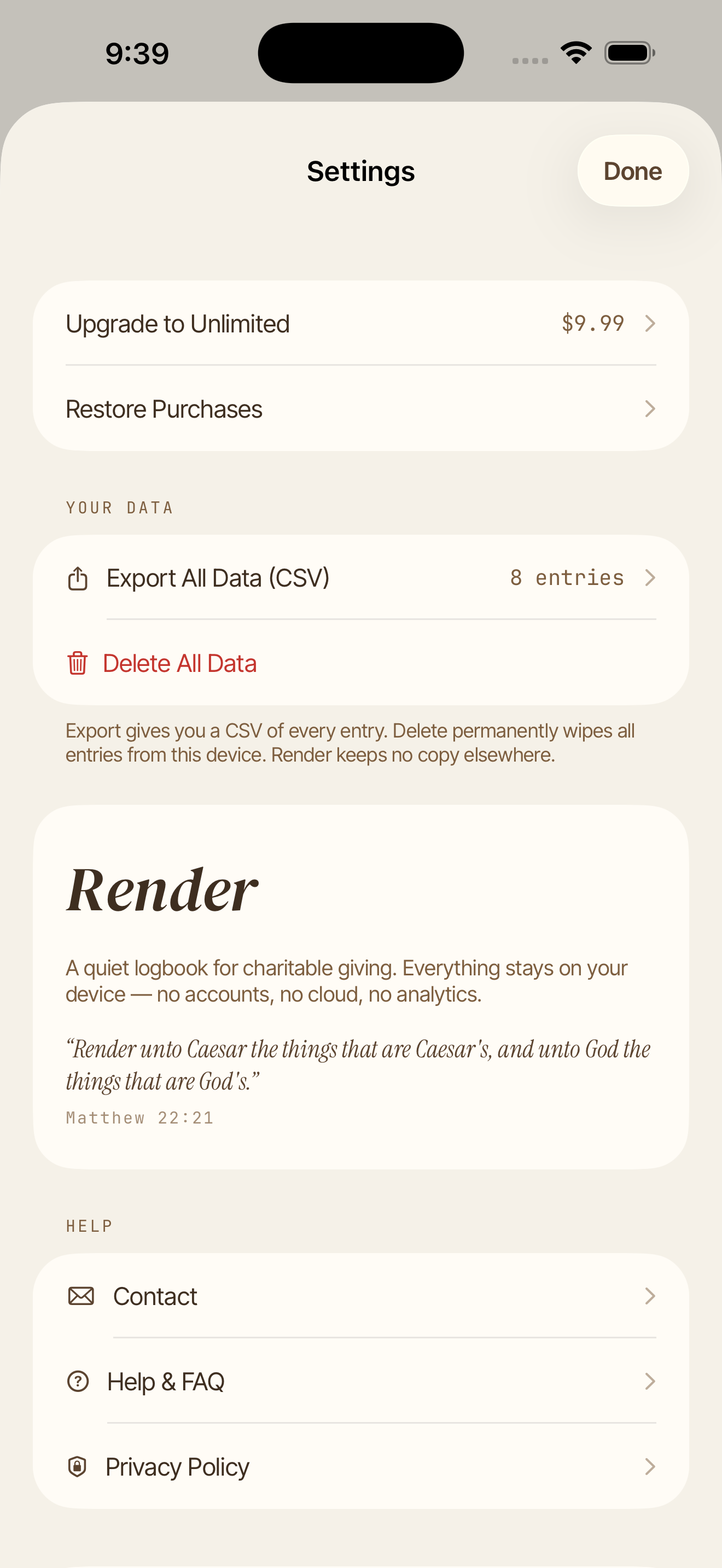 Biblical Giving: Render screenshot 4