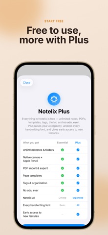 Notelix: AI Handwriting Notes iPhone screenshot