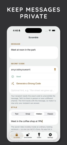 Encrypt Messages: Secret Text Screenshot 1 of 8