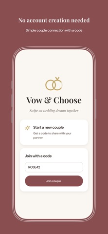 Vow & Choose: Wedding App Screenshot 5 of 5