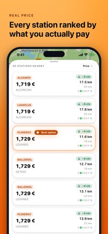 Fuelza iPhone screenshot