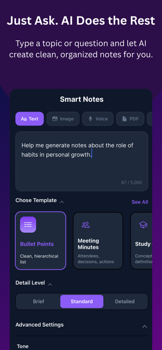 AI Notes: Write & Reply Screenshot 2 of 8
