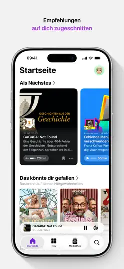 Screenshot von Apple-Podcasts auf dem iPhone 1