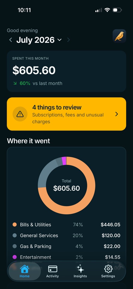 Expense Canary screenshot 1