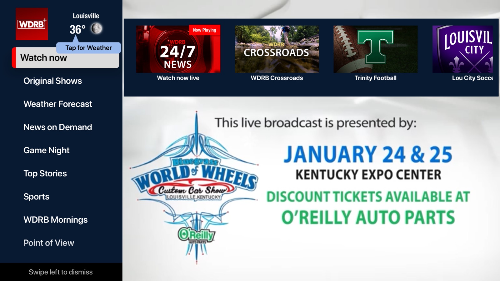 WDRB+ apple_tv screenshot 4