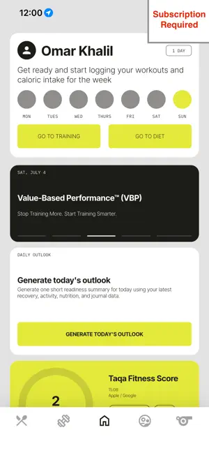 Taqa Fitness screenshot 1