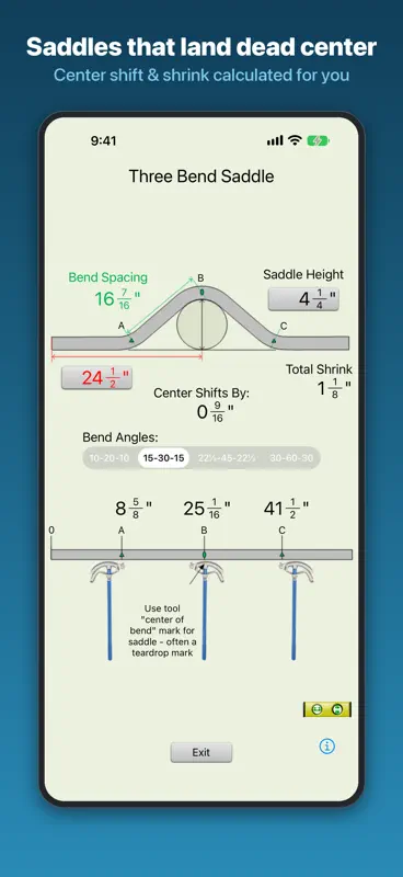 Conduit Bender Elite - Calc screenshot 3 of 9