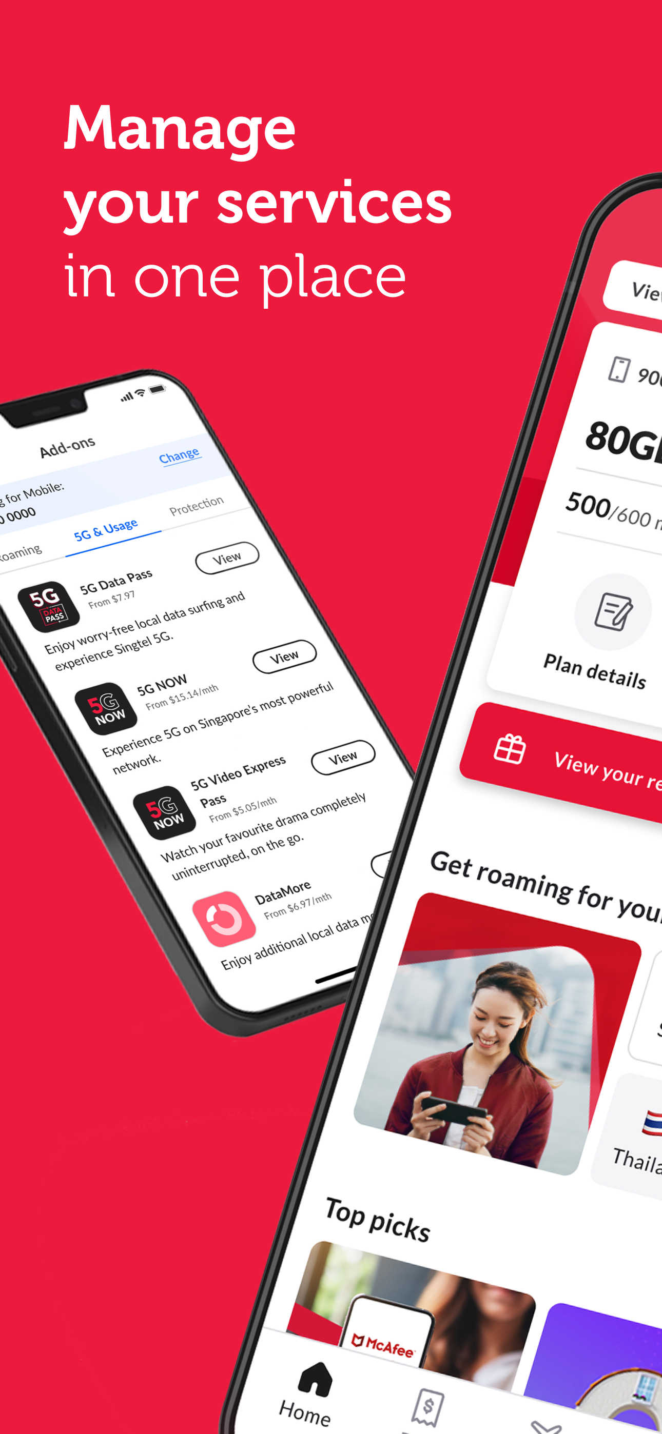 My Singtel app
