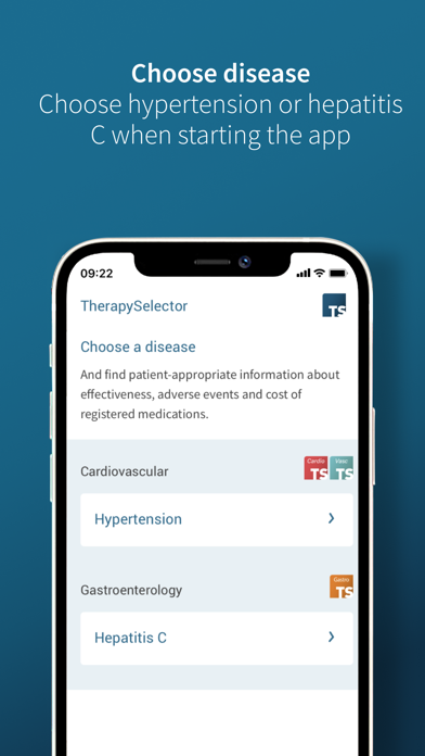 TherapySelector Screenshot