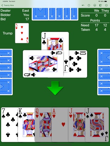 29 Card Game - Expert AI iPad screenshot