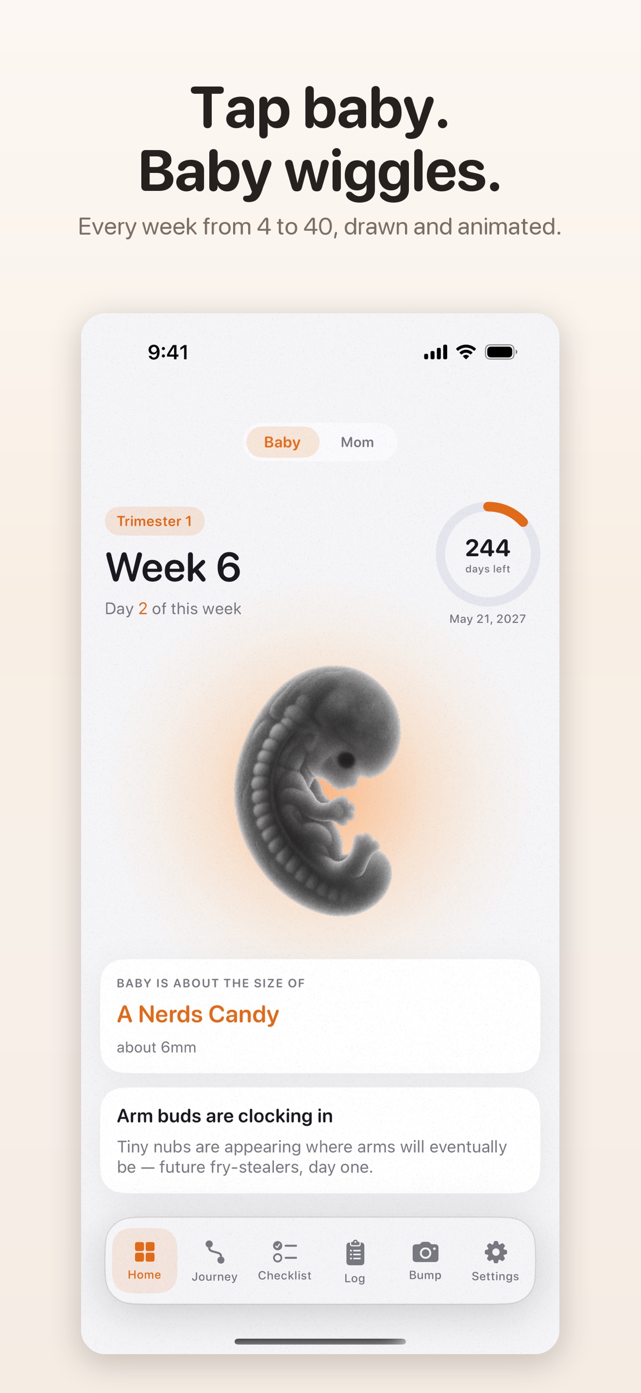 Screenshot 2 of Tether: Pregnancy Tracker
