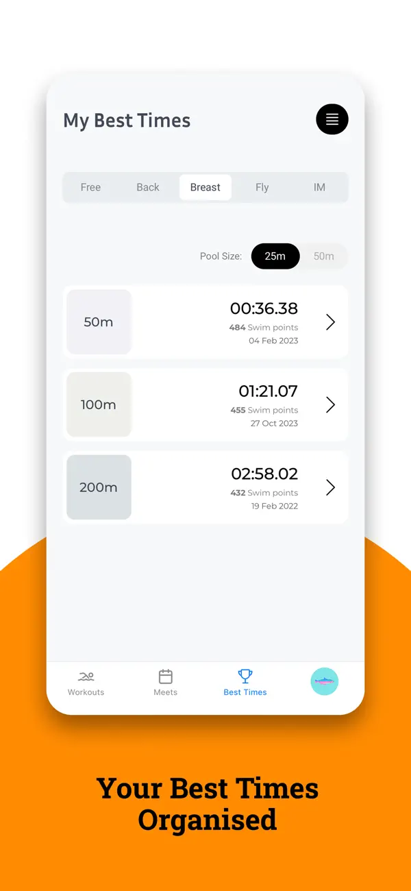 Screenshot #3 pour Swimpion: Swimming App