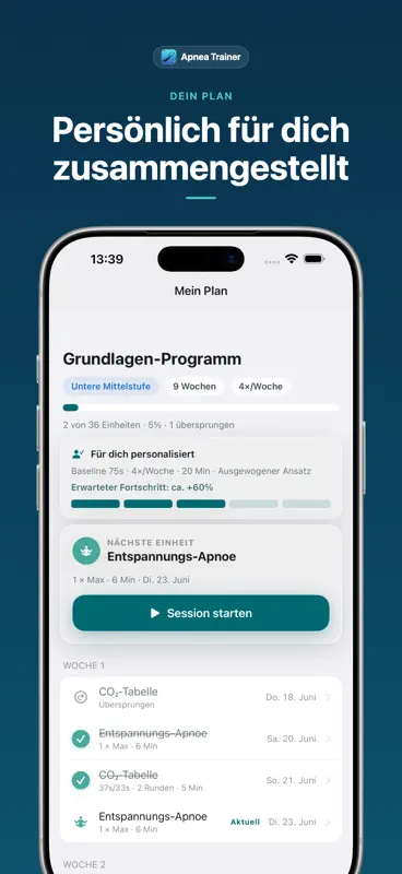 Apnea Trainer: Freitauchen screenshot 2 of 10