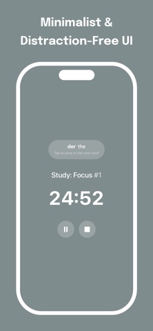 Pomodoro Timer with Word Study screenshot