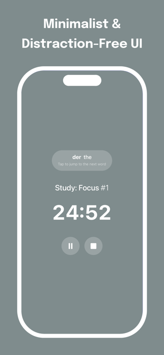 Pomodoro Timer with Word Study Screenshot 2 of 9