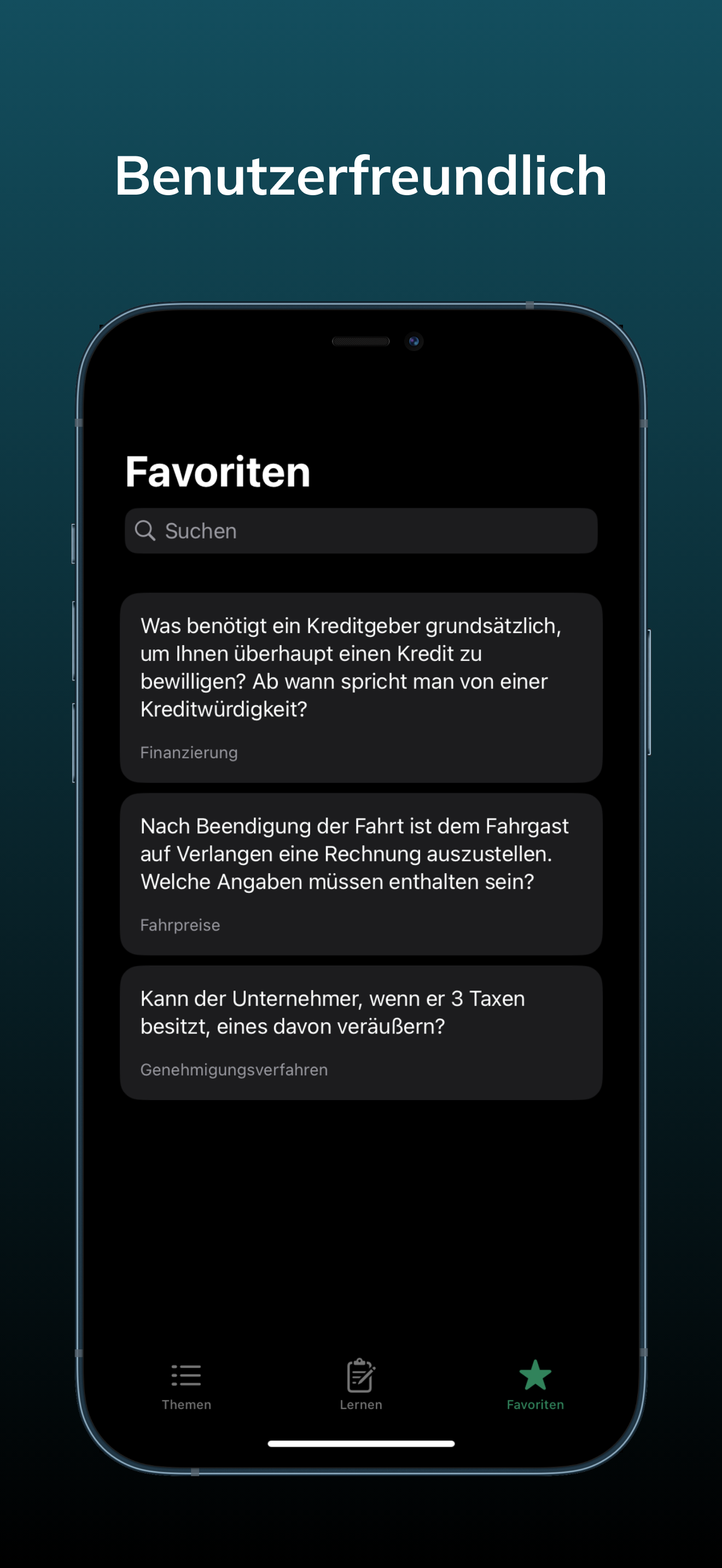 Taxi-Prüfung Karteikarten screenshot 5