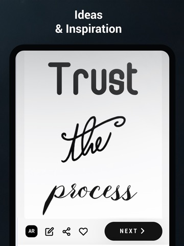 Tattoo Fonts Designer & Maker iPad screenshot