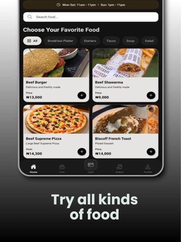 Patoosh Cafe iPad screenshot