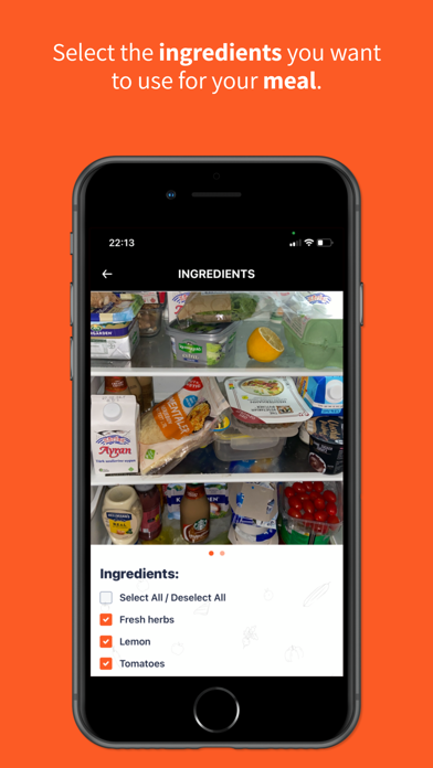 AI Recipes w/ Fridge Leftovers Screenshot