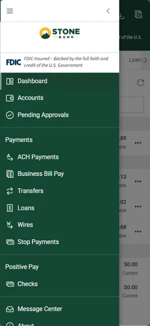 Stone Bank Treasury Mgmt screenshot 2