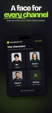 ThumbnailGPT: AI Clone Style iPhone screenshot