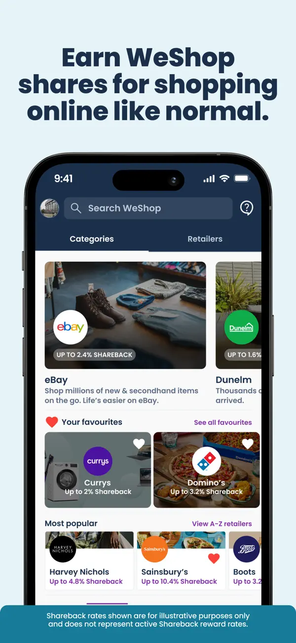 Screenshot #2 pour WeShop - Shop. Share. Earn.