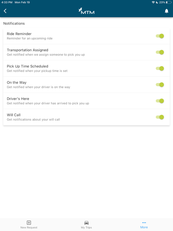 MTM Link Member iPad screenshot 8 - Navigation app