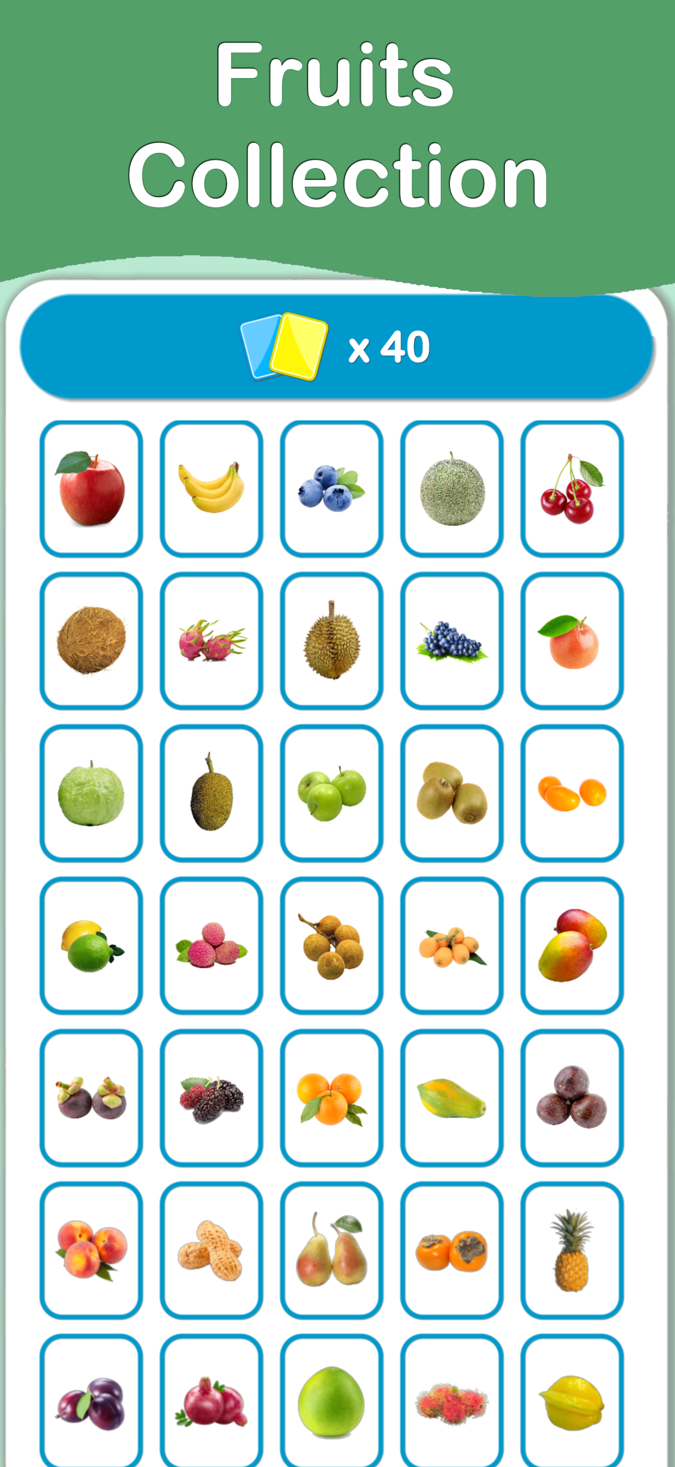 Fruits Cards PRO
