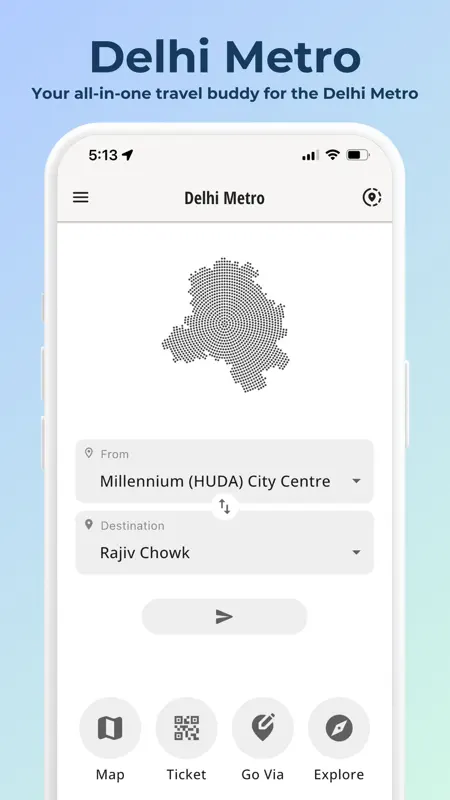 Delhi Metro Route Map screenshot 1 of 5