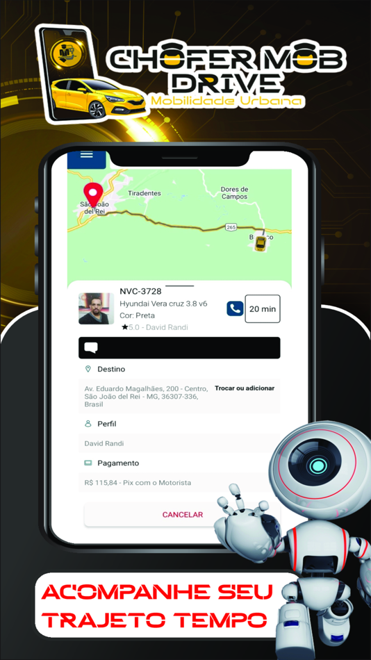 #6. Chofer Mob Drive - Passageiro (iOS) 由: CHOFER MOB DRIVE - MOBILIDADE URBANA