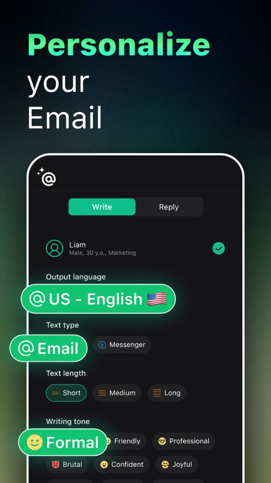 #3. AI Email Writer & Composer (iOS) 由: Tiny Leo Co., Ltd