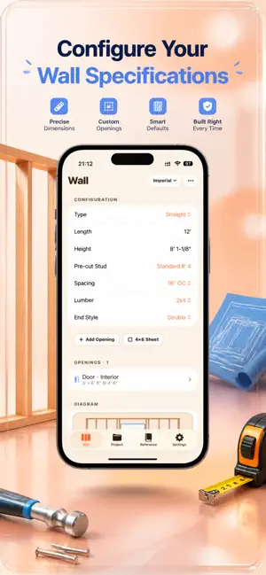 StudPlan: Wall Framing Layout screenshot 2