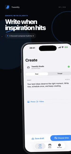 Tweetify: Post Scheduler screenshot 1