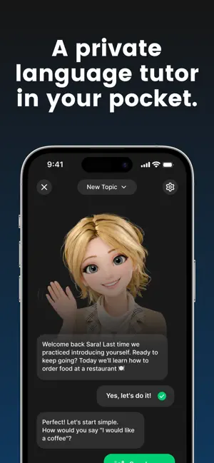 Langotalk: AI Language Tutor screenshot 1