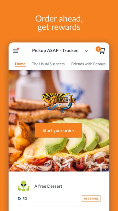 Squeeze In Breakfast & Lunch iPhone screenshot 1 - Food & Drink app