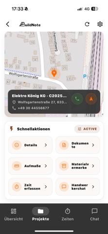 BuildNote -Handwerkersoftware screenshot