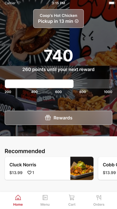 Coop's Hot Chicken iPhone screenshot 1 - Food & Drink app