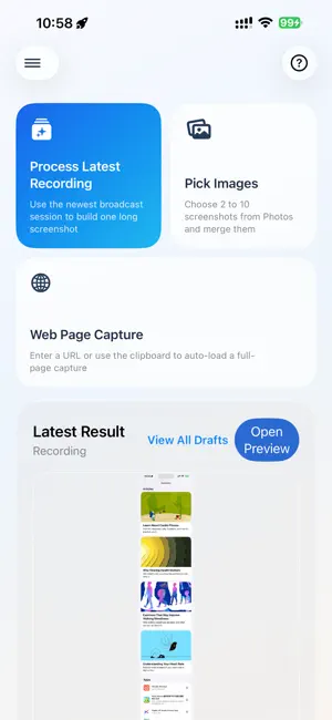 Pictool - Long Screenshot screenshot 1