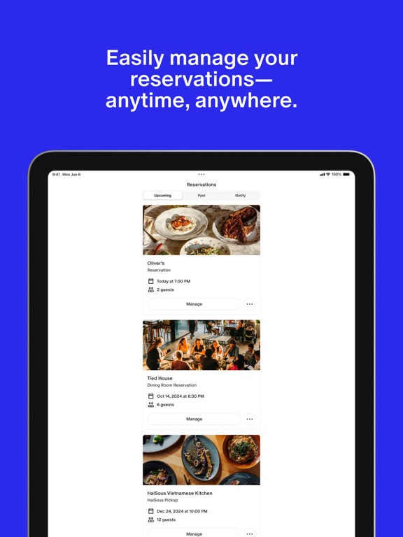 Tock iPad screenshot 5 - Food & Drink app