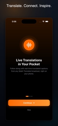 Selah Translate iPhone screenshot