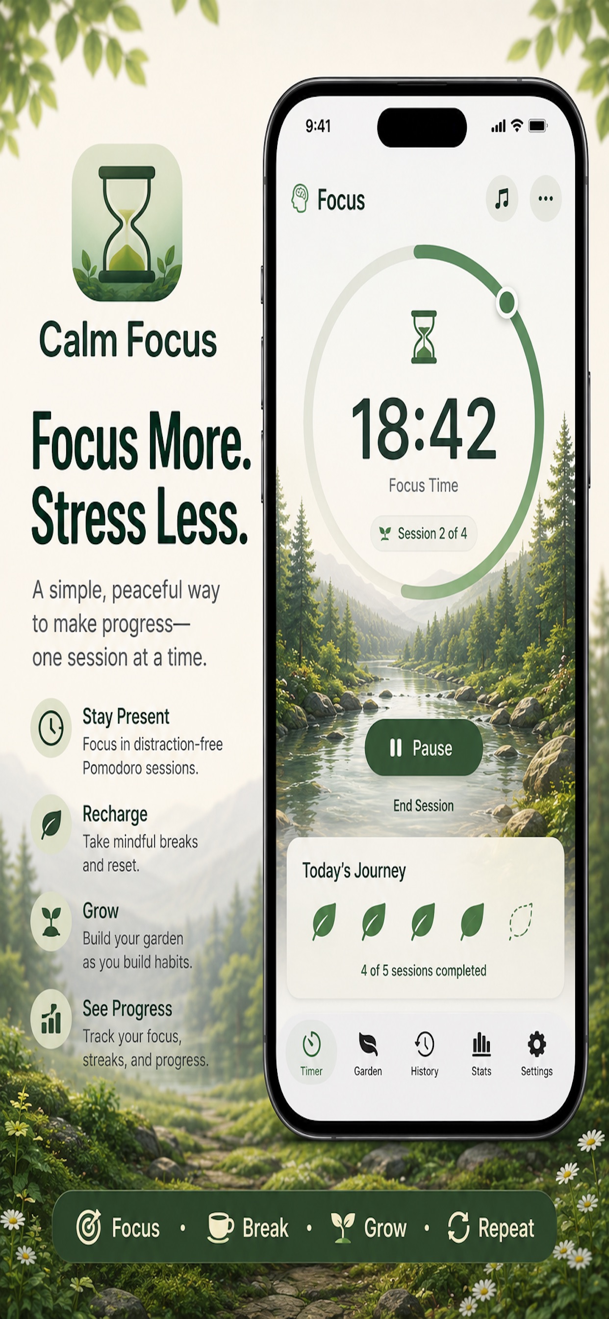 Screenshot 7 of Calm Focus: Pomodoro Timer