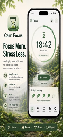 Calm Focus: Pomodoro Timer Screenshot 7 of 7