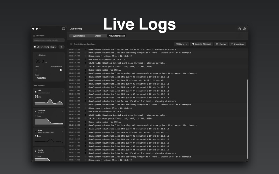#4. ClusterPing (macOS) By: Julian Christopher Siebert