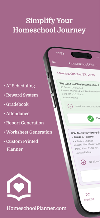 Homeschool Planner Screenshot 1 of 8