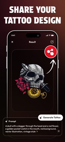 Tattoo Design : Tattoo AI iPhone screenshot