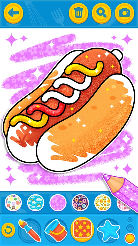 #7. Coloring Meals Game (iOS) 由: C FLOW GAMES SARL